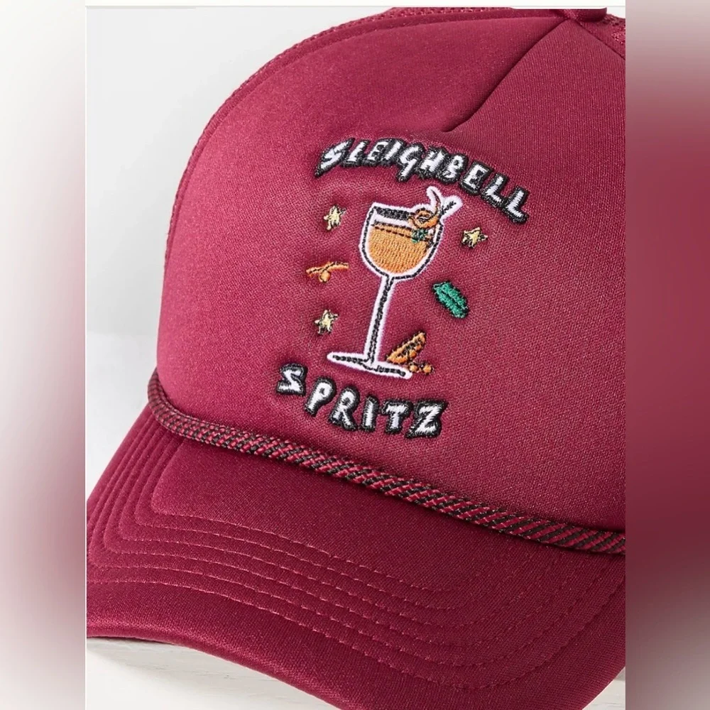 Anthropologie Nephthys Foster Red Baseball Cap NWT